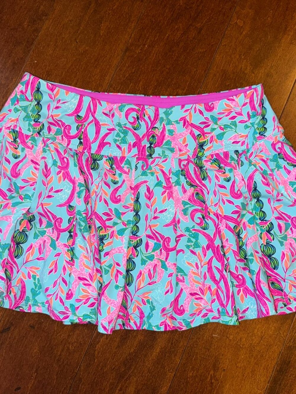 Lily Pulitzer Luxletic Annora Skort color Multi Seaweed Samba size medium